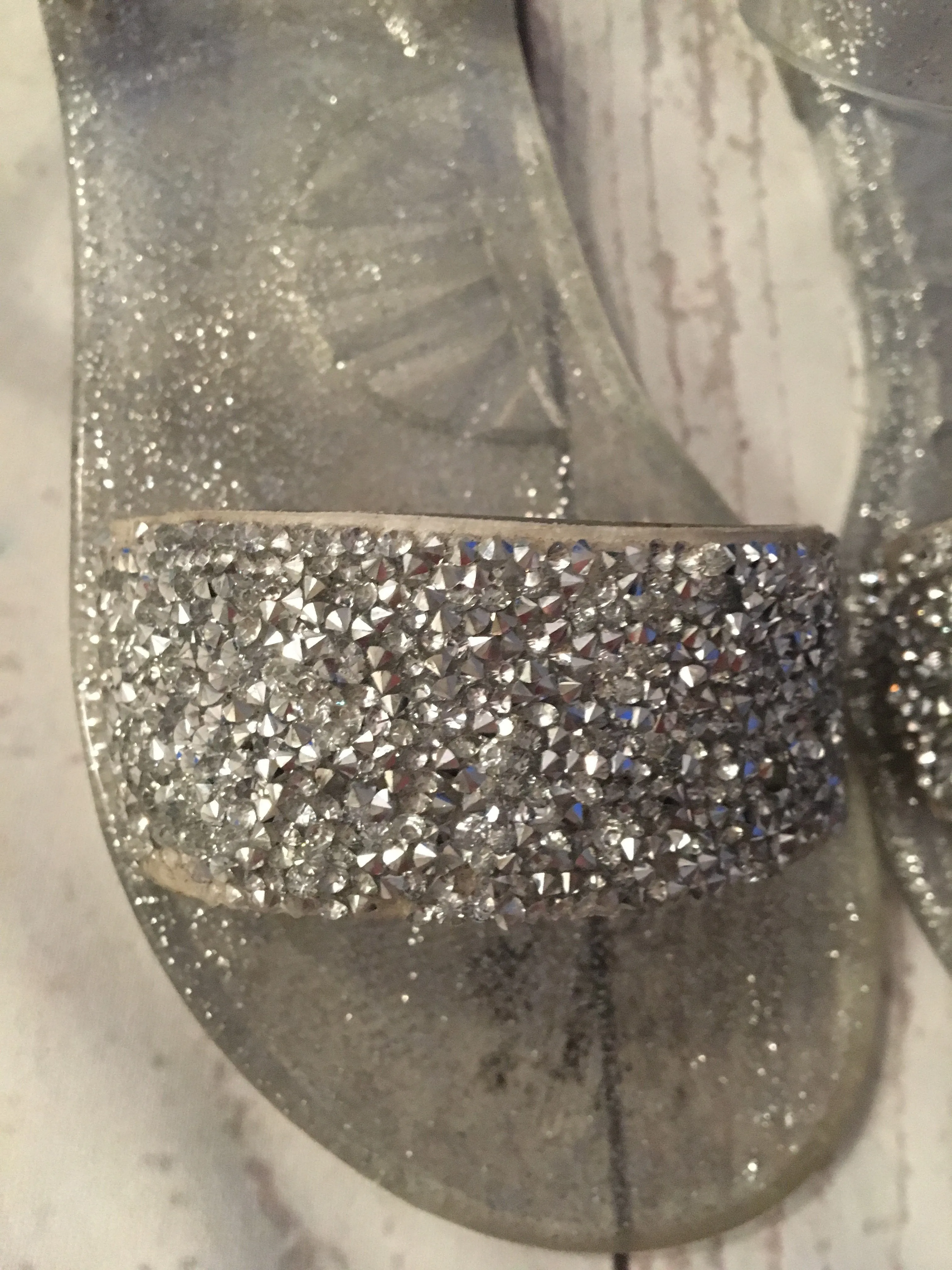 Size 1 Glitter Jelly Sandals