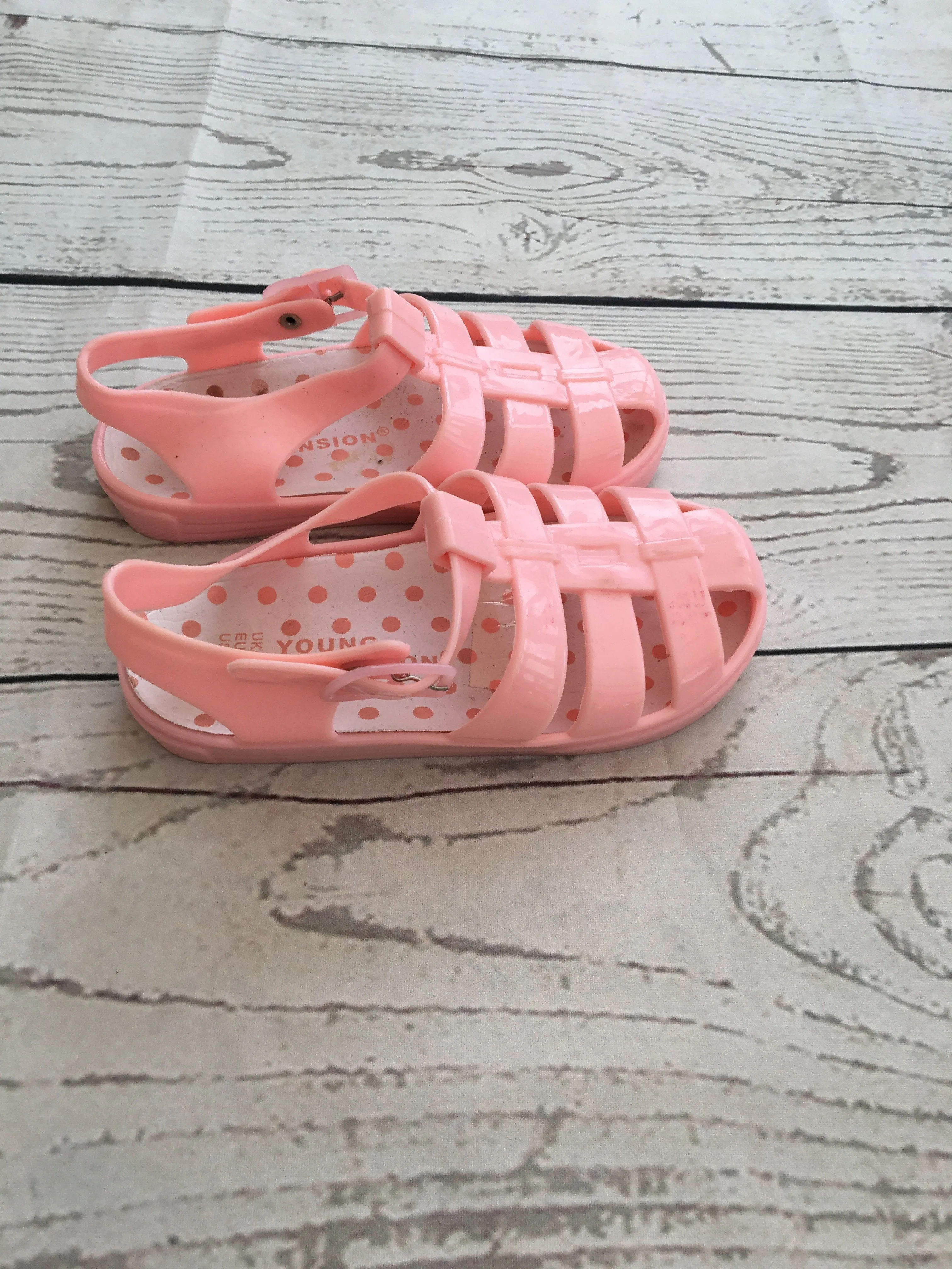 Size 7 Eur 24 Pink Jelly Shoes