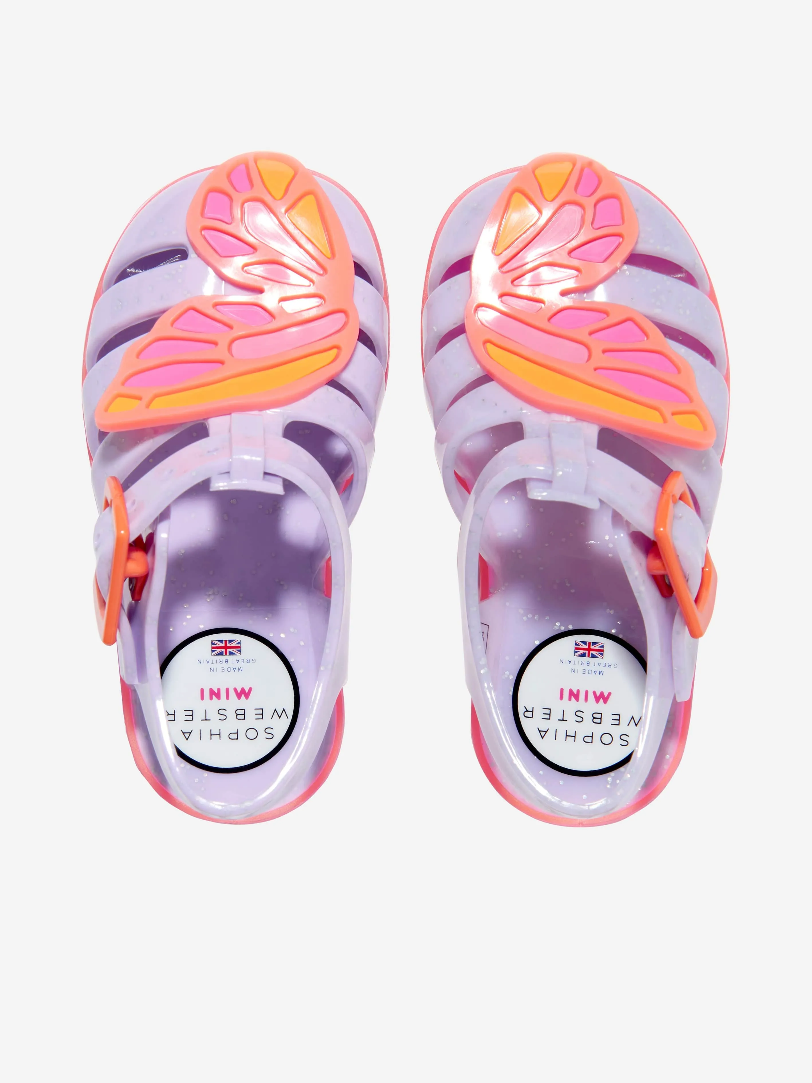 Sophia Webster Girls Butterfly Jelly Sandals in Lilac