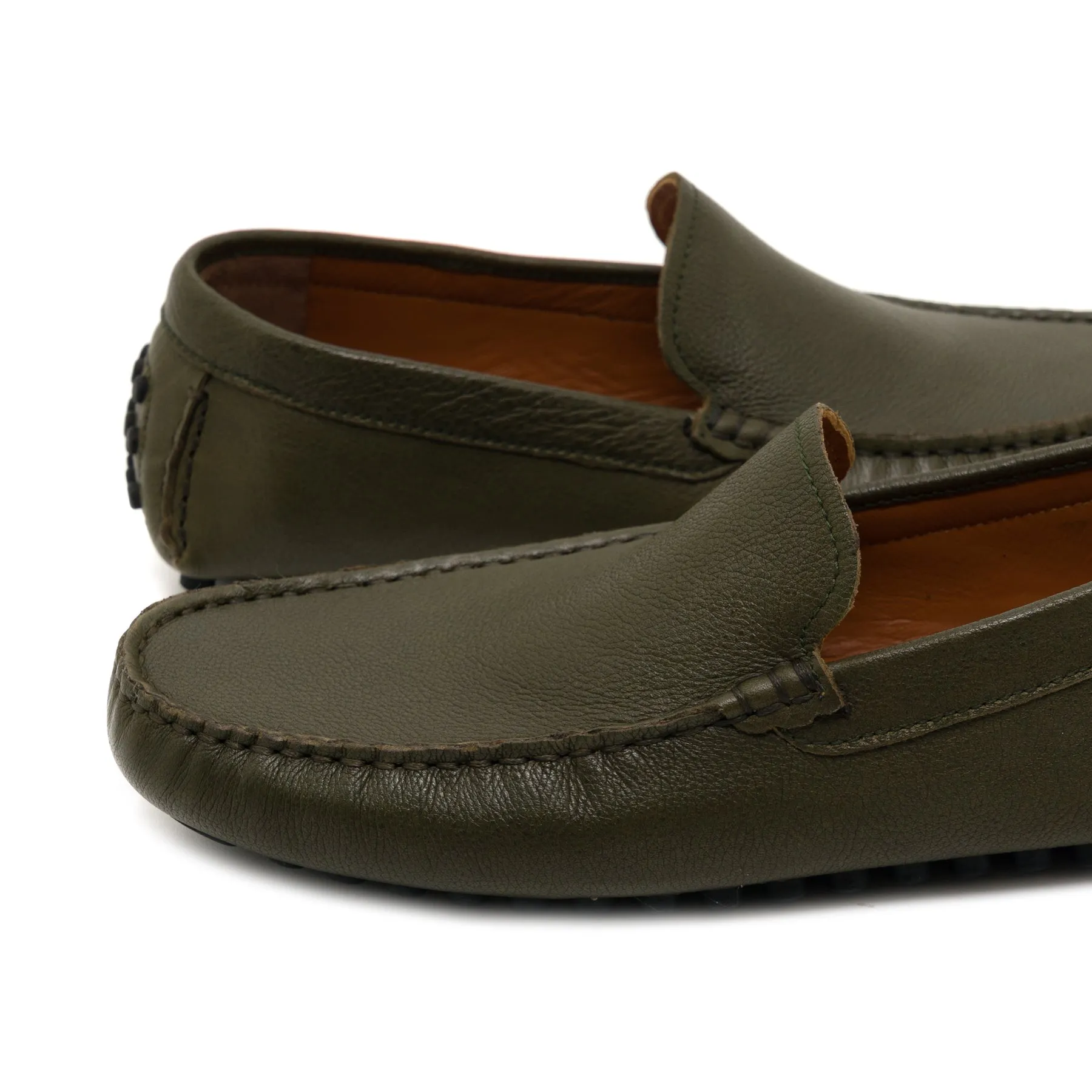 Stitch Khaki Loafer