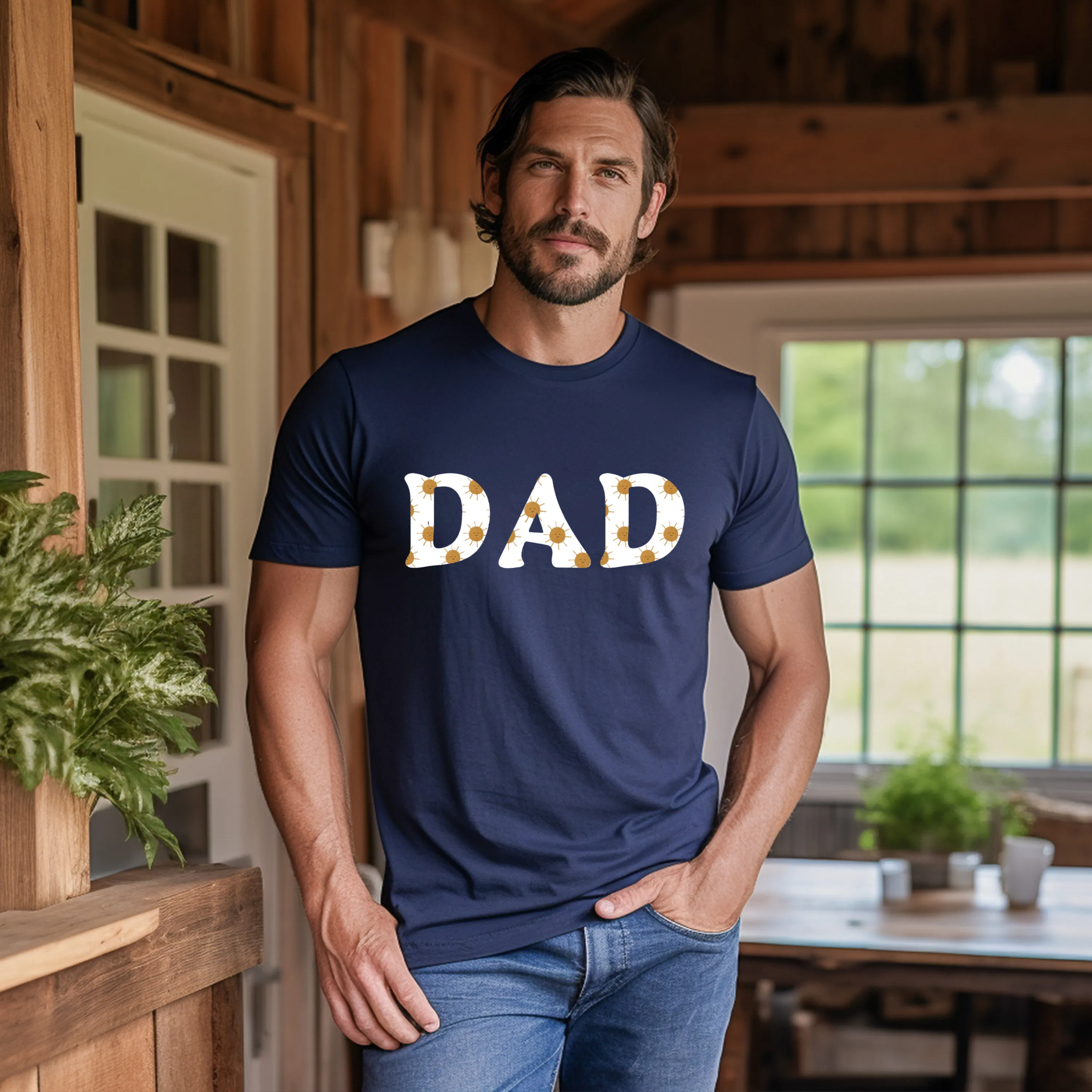 Sunshine Dad T-Shirt Navy