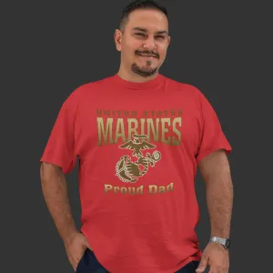 T-Shirt: United States Marines Proud Dad