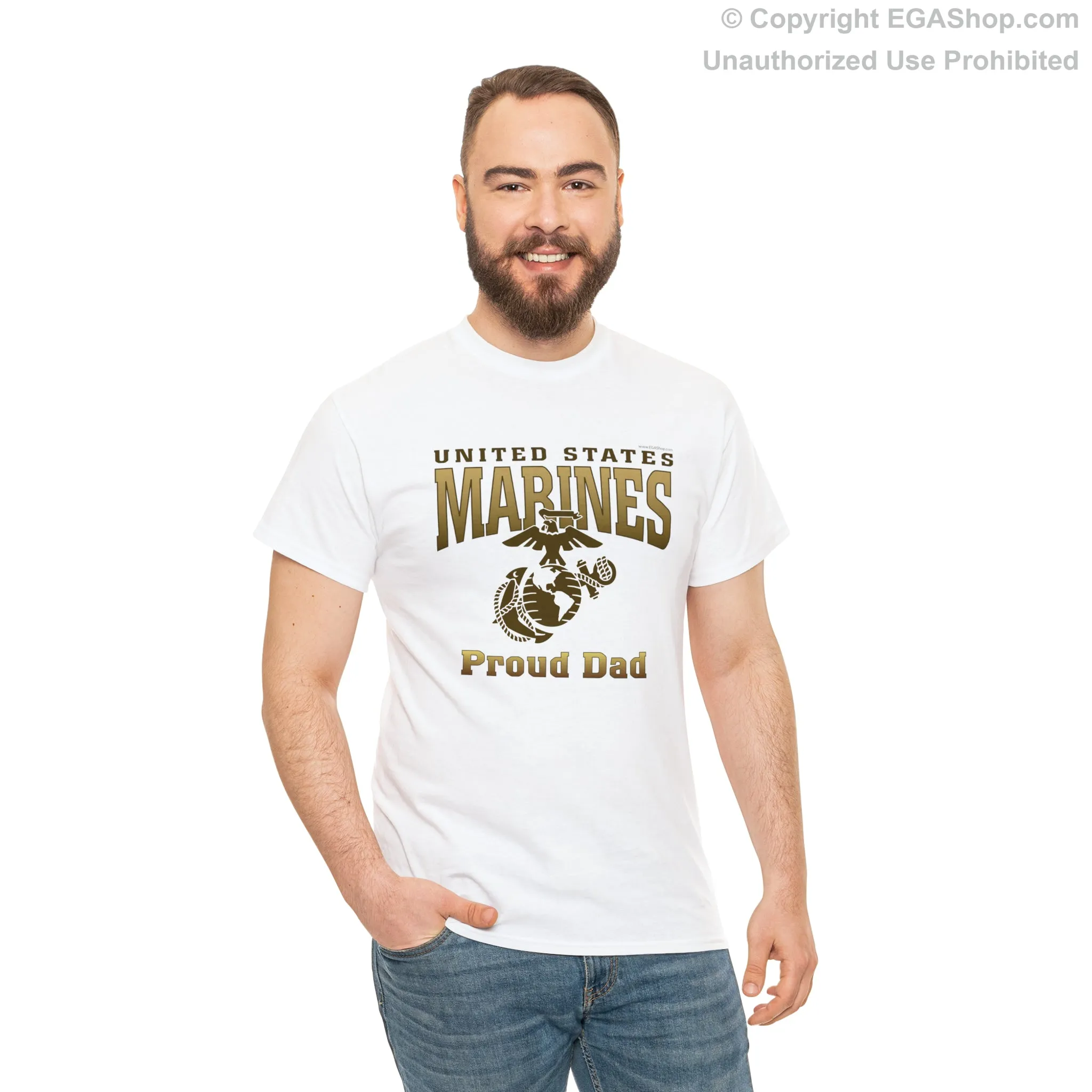 T-Shirt: United States Marines Proud Dad