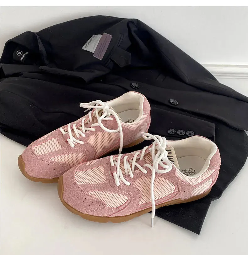 TAVIMART  -  Women Sneakers Retro Breathable Women German Training Shoes Flat Casual Shoes Women Low Help Student Sneakers Board Shoes