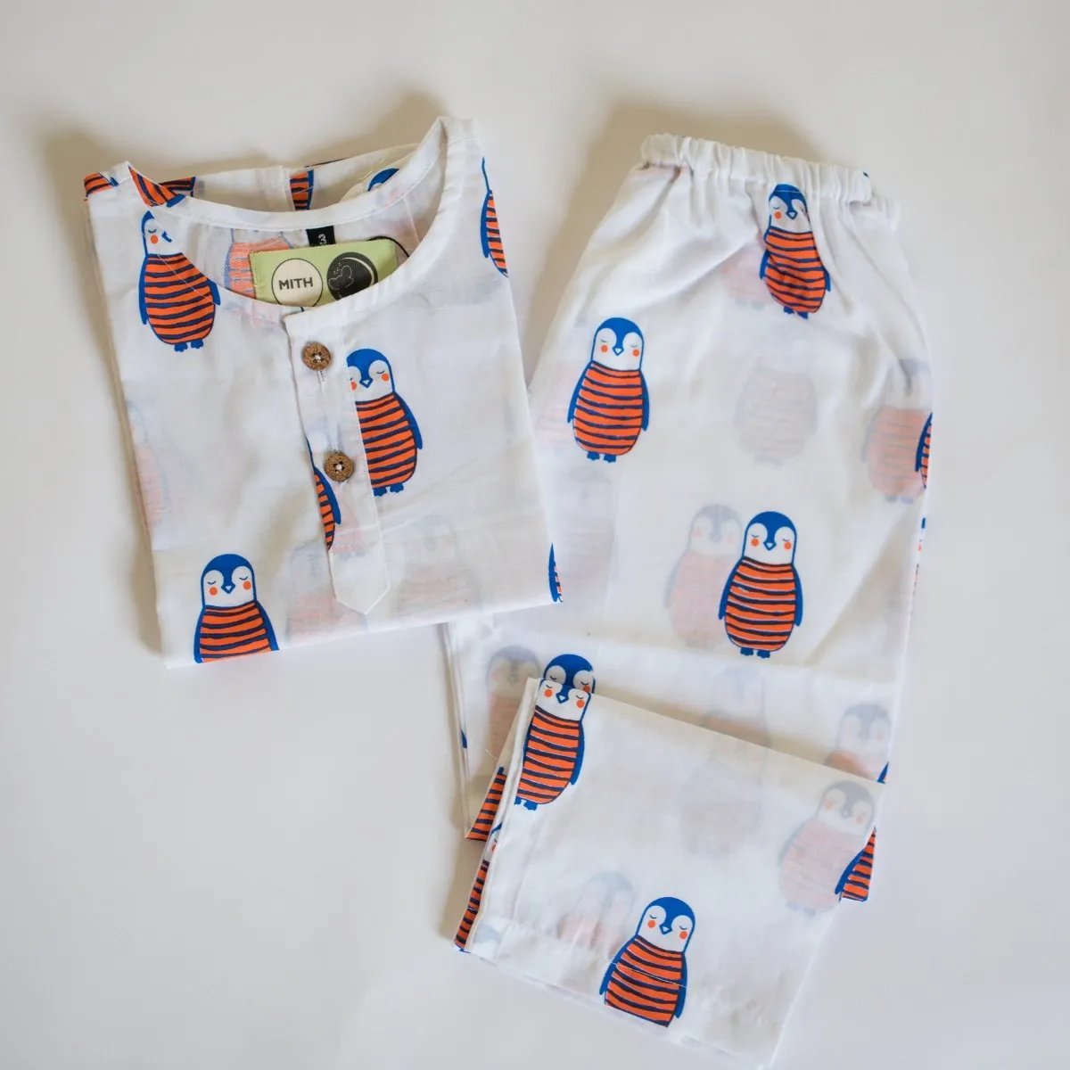 The Penguin Dad- Unisex Kids Cotton Nightwear