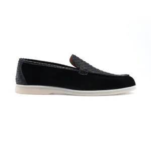 Timothy Black Suede Loafer