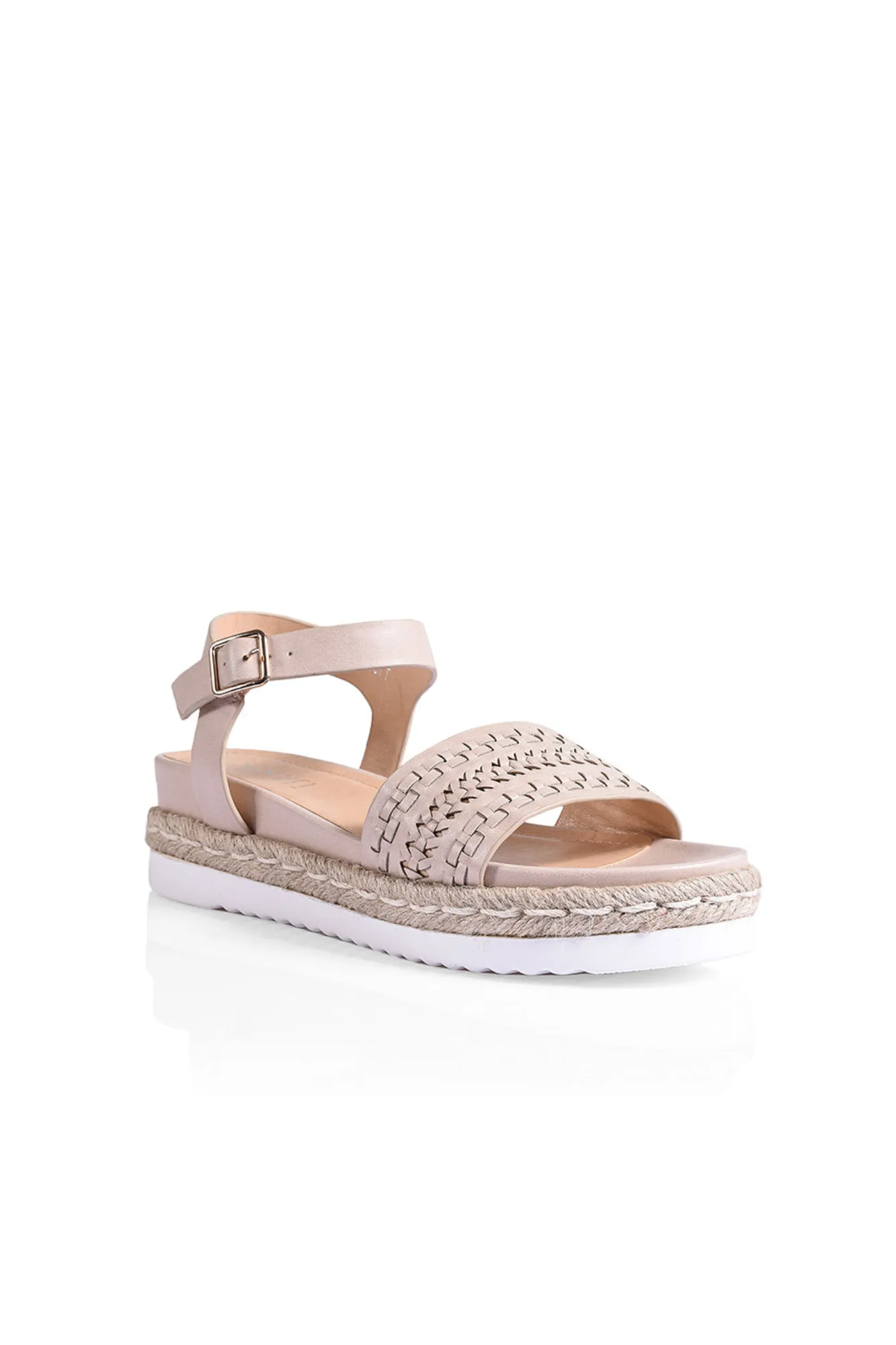 Verali Disco Footbed Sandals Blush Softee