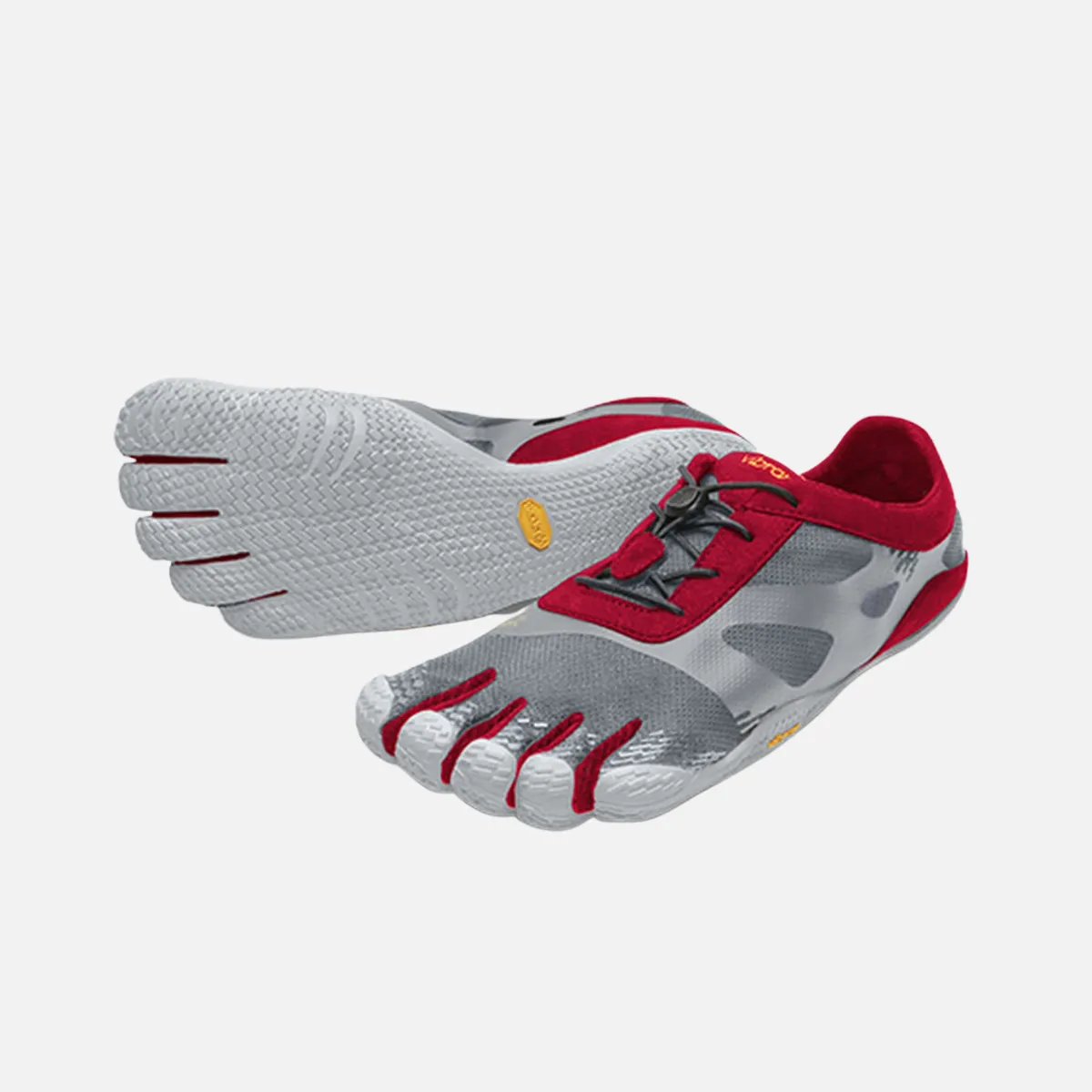 Vibram Kso Evo Mens Barefoot Training Footwear (Grey-Red)