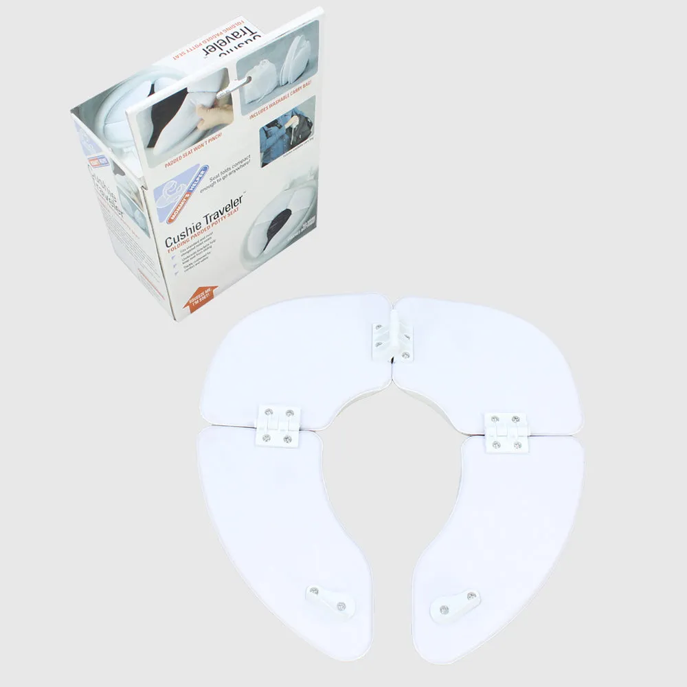 White Foldable Soft Toilet Seat