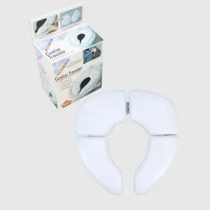 White Foldable Soft Toilet Seat