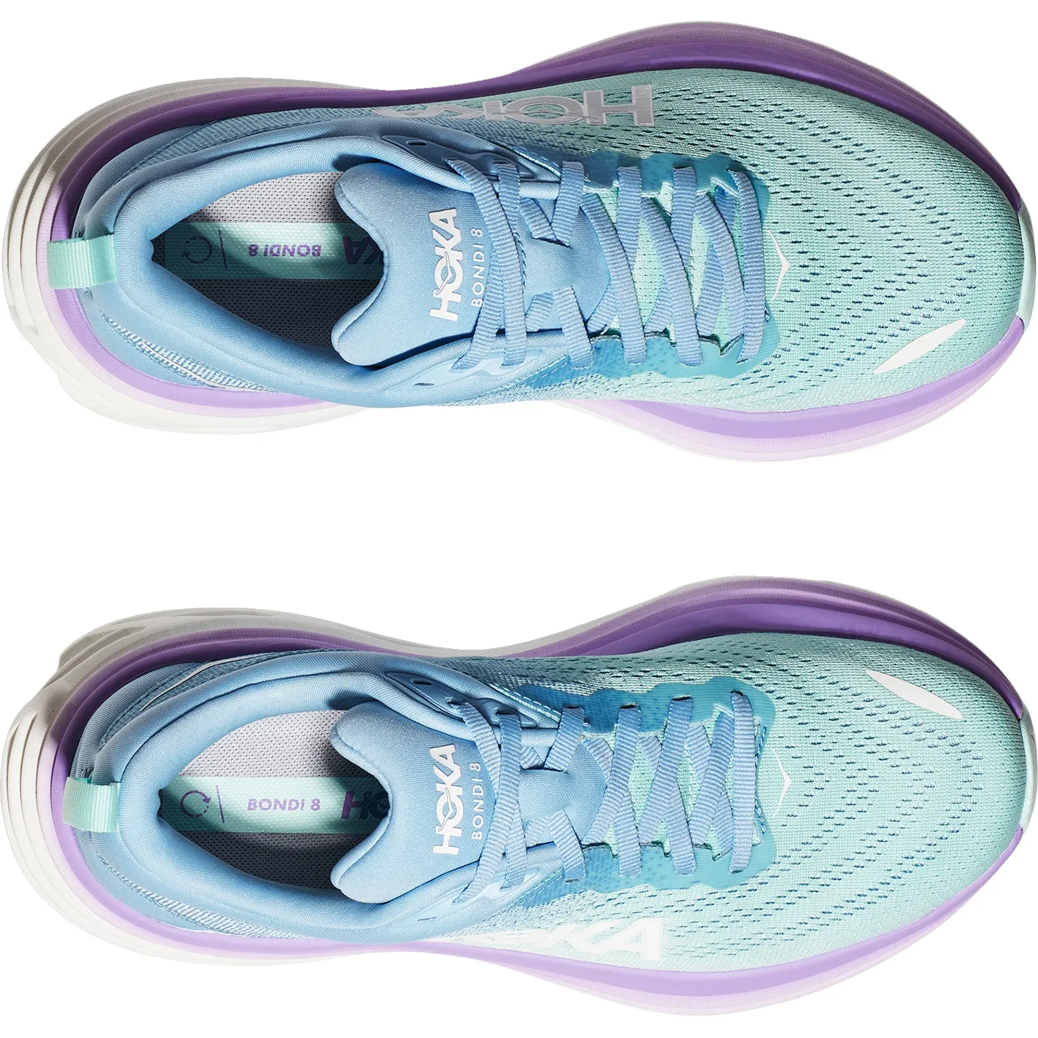 Women's Hoka Bondi 8 Airy Blue/Sunlit Ocean Mesh