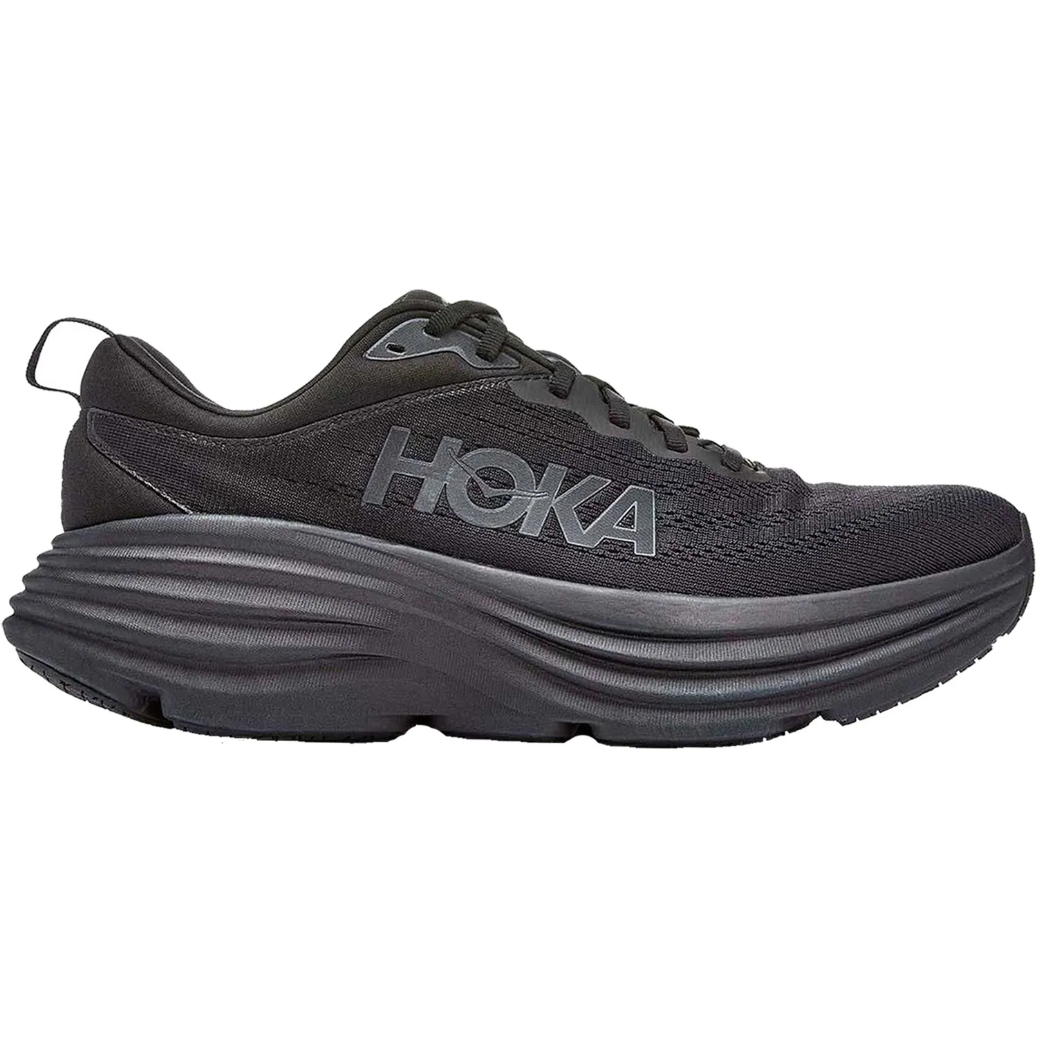 Women's Hoka Bondi 8 Black/Black Mesh