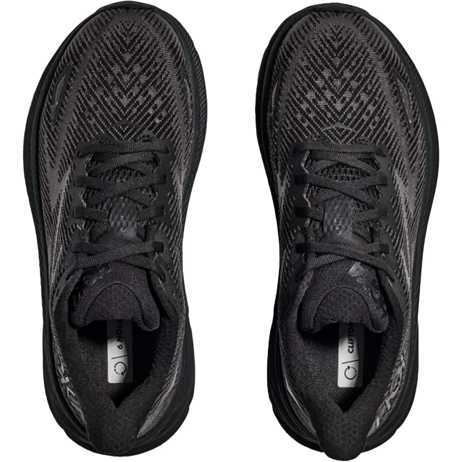 Women's Hoka Clifton 9 Black/Black Mesh