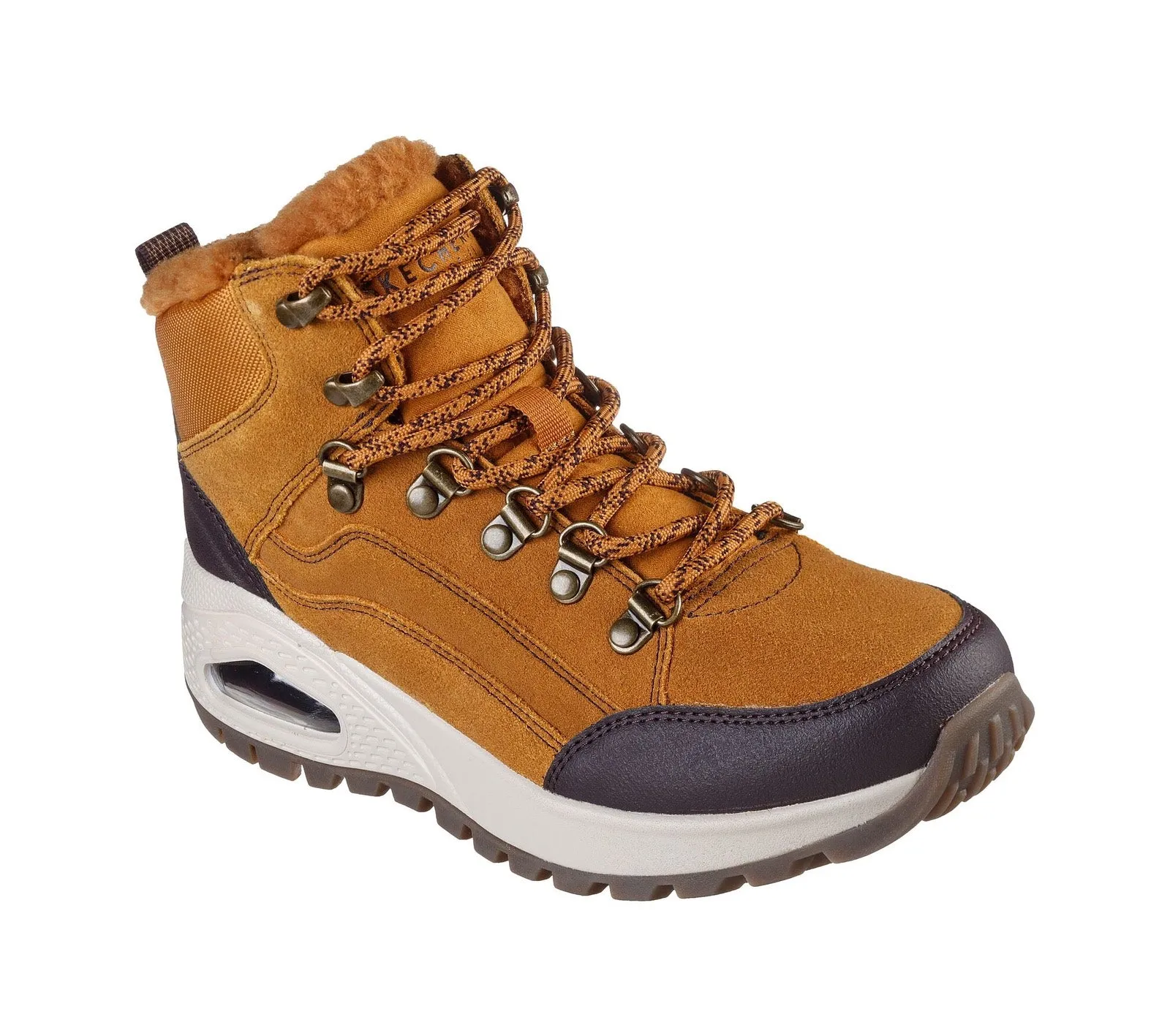 Women's Skechers Uno Rugged Winter Feels Boot Tan