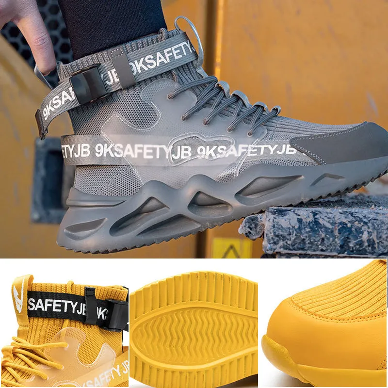 Work shoes with steel toe for maximum protection